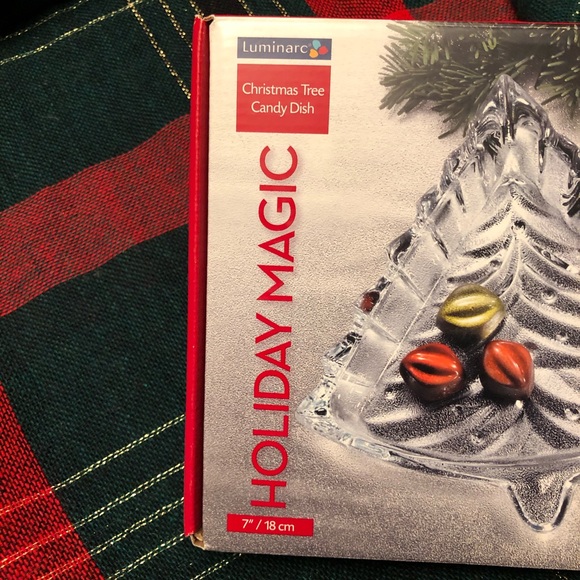 Luminarc Christmas Tree Glass Dish - Picture 5 of 7